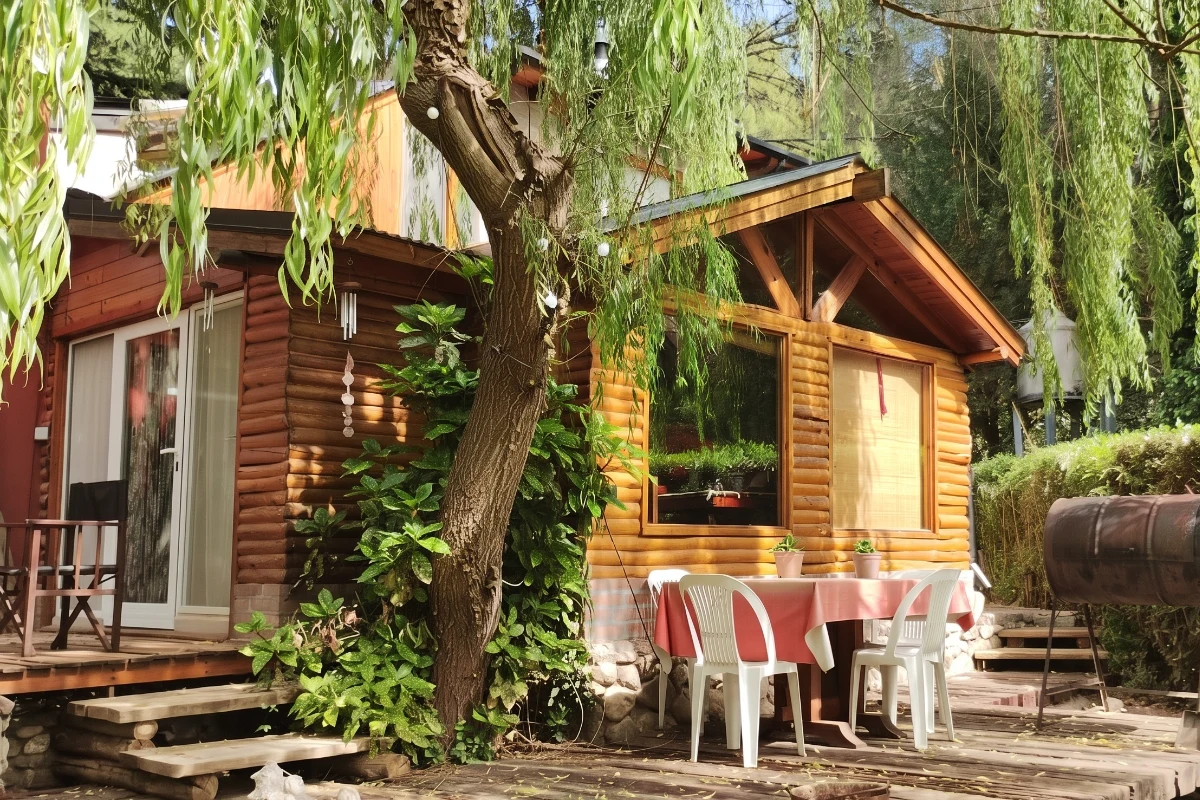Cabaña estar de Troncos – foto 1 – Ananda, Villa Ventana